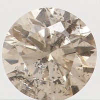 0.17 Ct Natural Loose Diamond, Brown Diamond, Round Diamond, Round Brilliant Cut Diamond, Sparkling Diamond, Rustic Diamond L4398