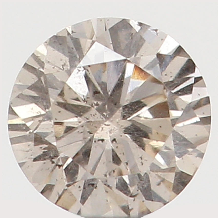 Natural Loose Diamond Round Brown Color I1 Clarity 2.80 MM 0.08 Ct L5885