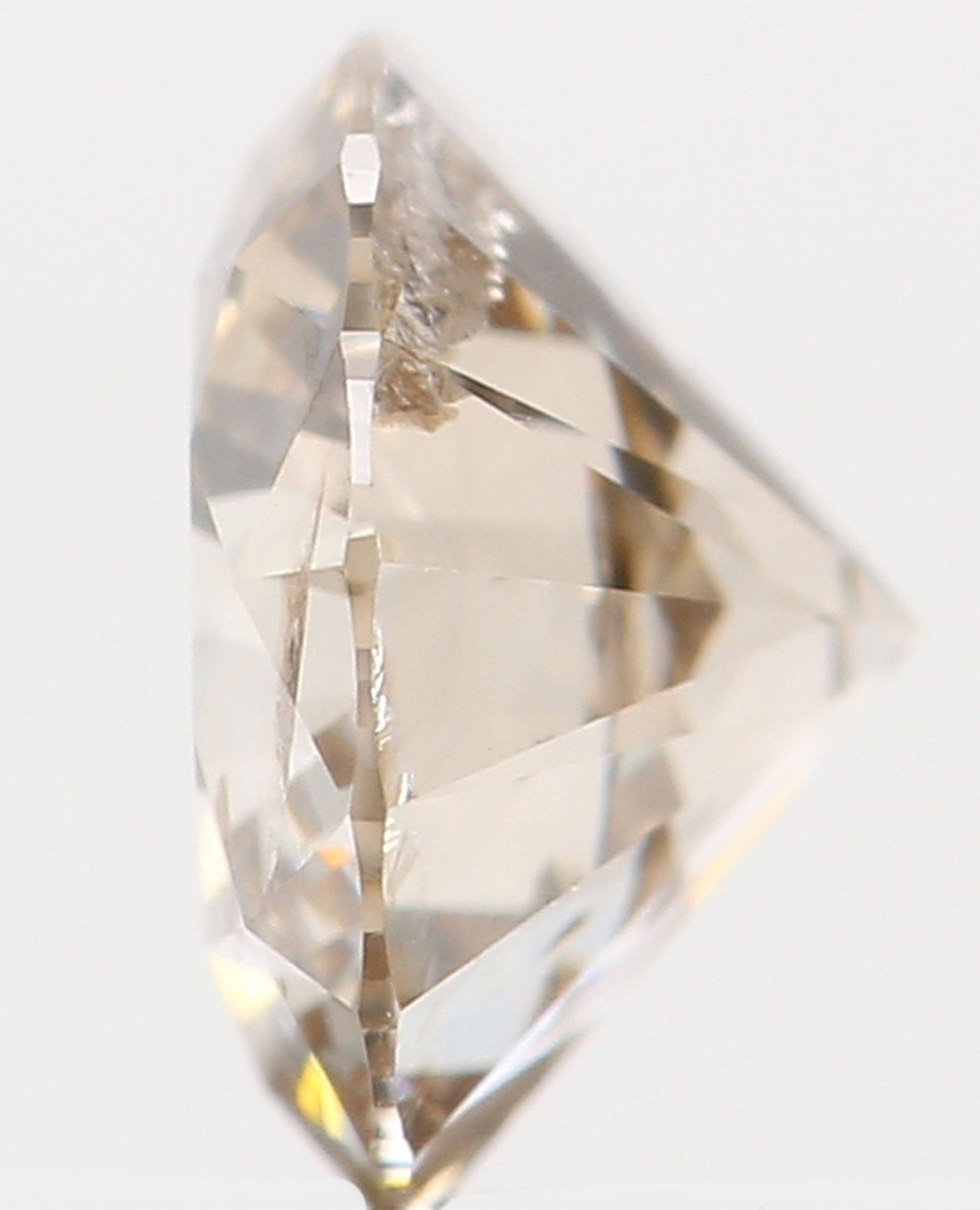 0.426 Ct Natural Loose Round Shape Diamond Brown Color Round Diamond 4.90 MM Natural Loose Brown Color Round Brilliant Cut Diamond LQ5254