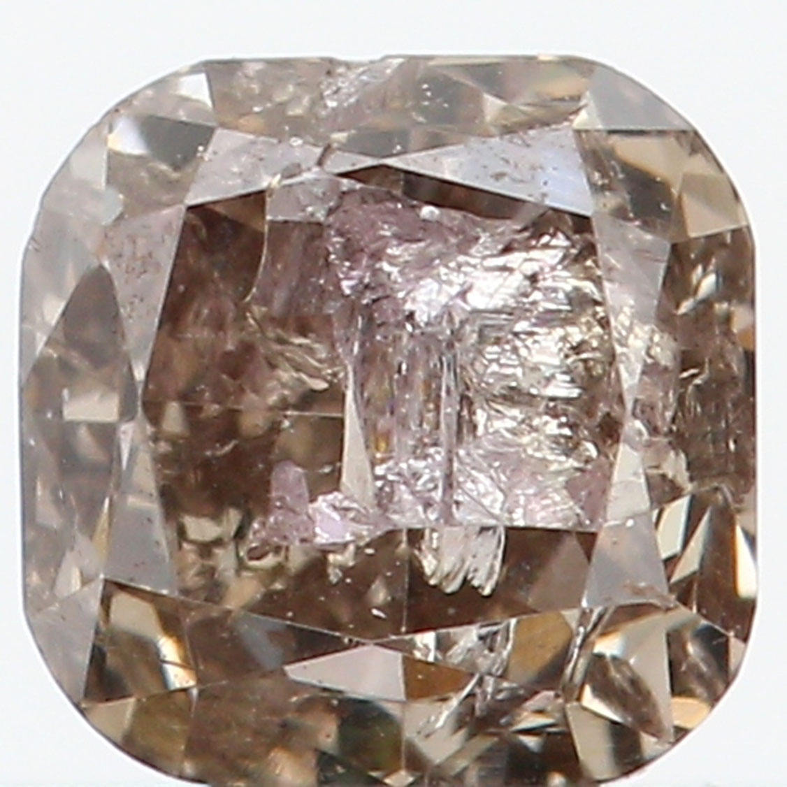 Natural Loose Diamond Cushion Fancy Blackish White Color I1 Clarity 3.80 MM 0.42 Ct L5329