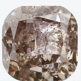 Natural Loose Diamond Cushion Fancy Blackish White Color I1 Clarity 3.80 MM 0.42 Ct L5329