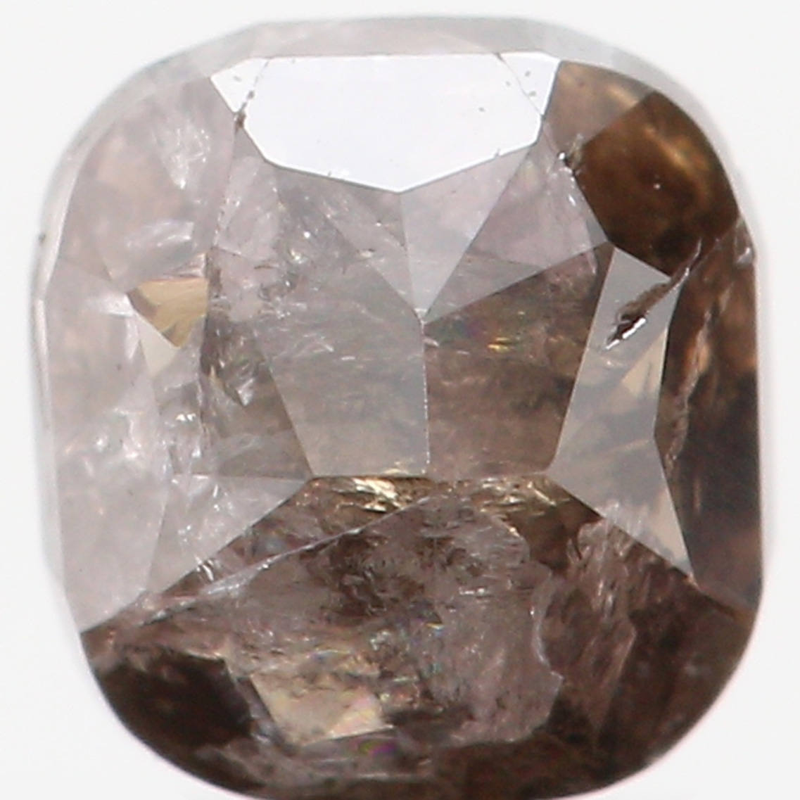 Natural Loose Diamond Cushion Blackish Grey Color I2 Clarity 3.90 MM 0.38 Ct L5381