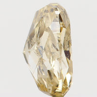 Natural Loose Diamond Oval Orange Yellow Color I2 Clarity 4.10 MM 0.22 Ct KR765