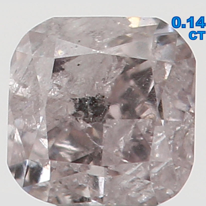 Natural Loose Diamond Cushion Light Pink Color I2 Clarity 2.70 MM 0.14 Ct L5514