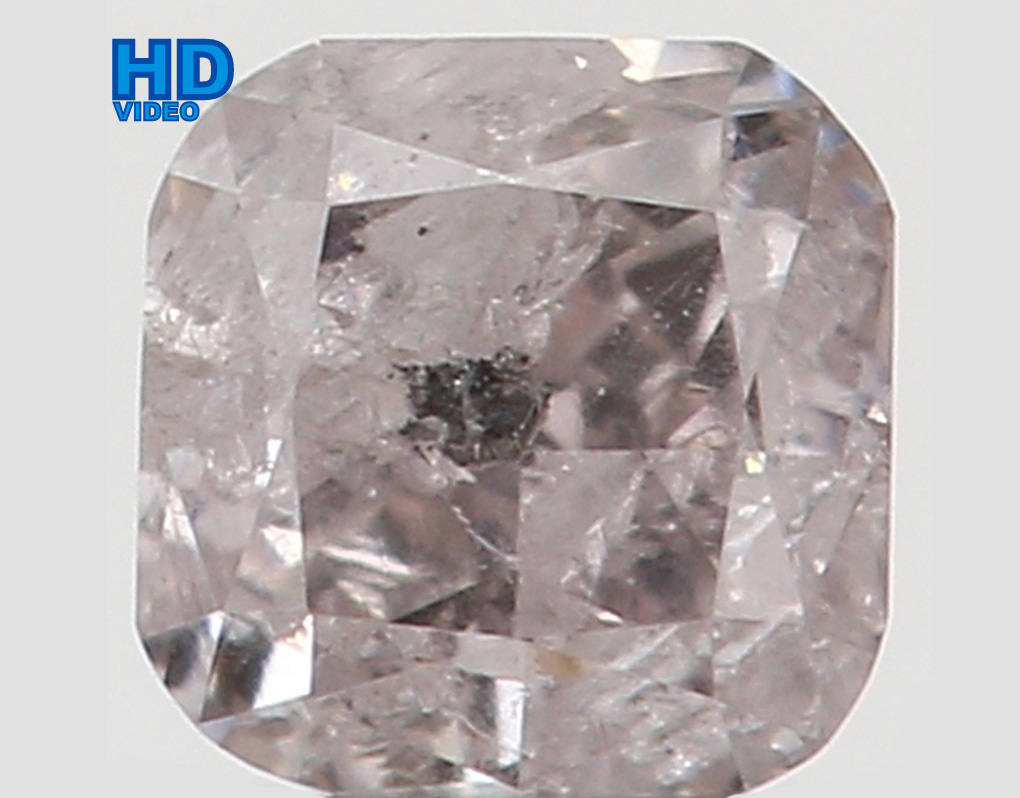 Natural Loose Diamond Cushion Light Pink Color I2 Clarity 2.70 MM 0.14 Ct L5514