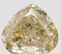 Natural Loose Diamond Heart Yellow Color I1 Clarity 3.80 MM 0.18 Ct L5529