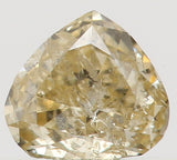 Natural Loose Diamond Heart Yellow Color I1 Clarity 3.80 MM 0.18 Ct L5529