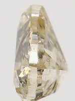 Natural Loose Diamond Heart Yellow Color I1 Clarity 3.80 MM 0.18 Ct L5529