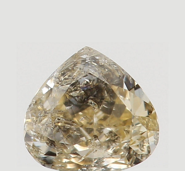 Natural Loose Diamond Heart Light Yellow Color I1 Clarity 3.40 MM 0.15 Ct KR872