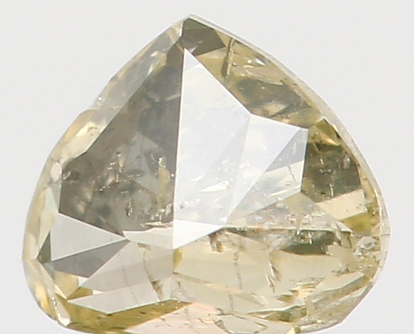 Natural Loose Diamond Heart Yellow Color I1 Clarity 3.50 MM 0.14 Ct KR871