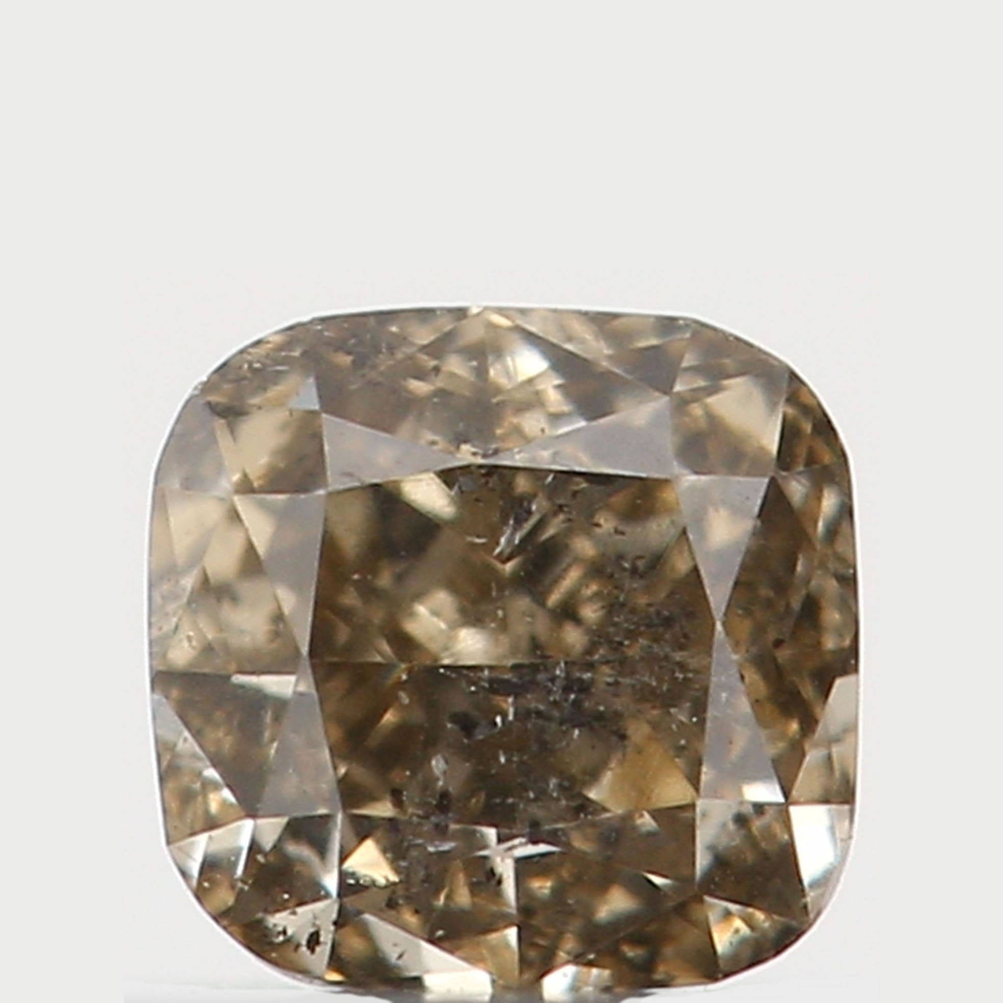 Natural Loose Diamond Cushion Greenish Brown Color I1 Clarity 3.00 MM 0.17 Ct L5662