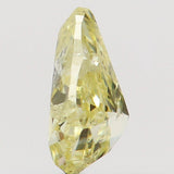 0.19 CT Natural Loose Diamond, Pear Diamond, Yellow Diamond, Rustic Diamond, Pear Cut Diamond, Fancy Color Diamond KR892