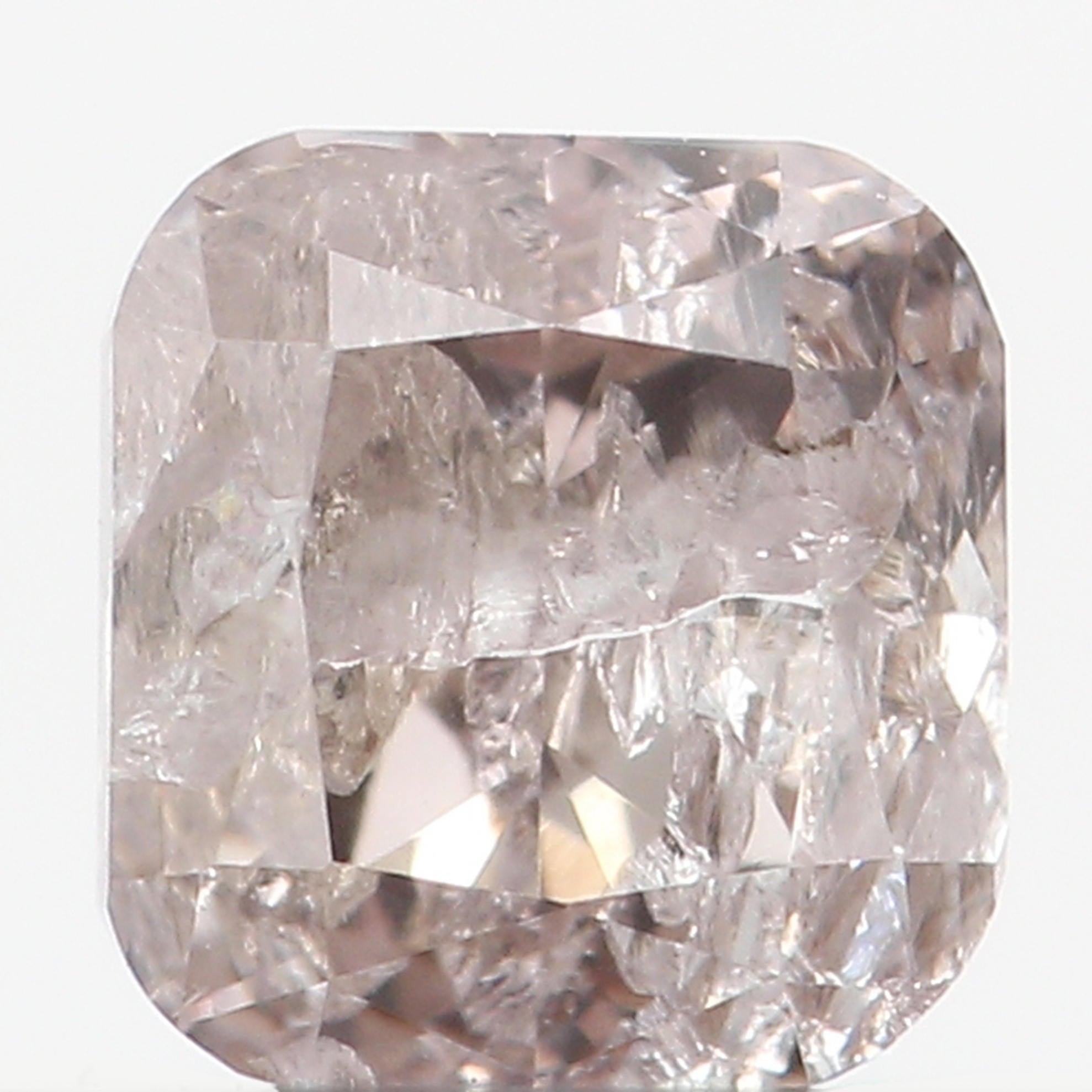 Natural Loose Diamond Cushion Brown Color I1 Clarity 3.60 MM 0.32 Ct KR907