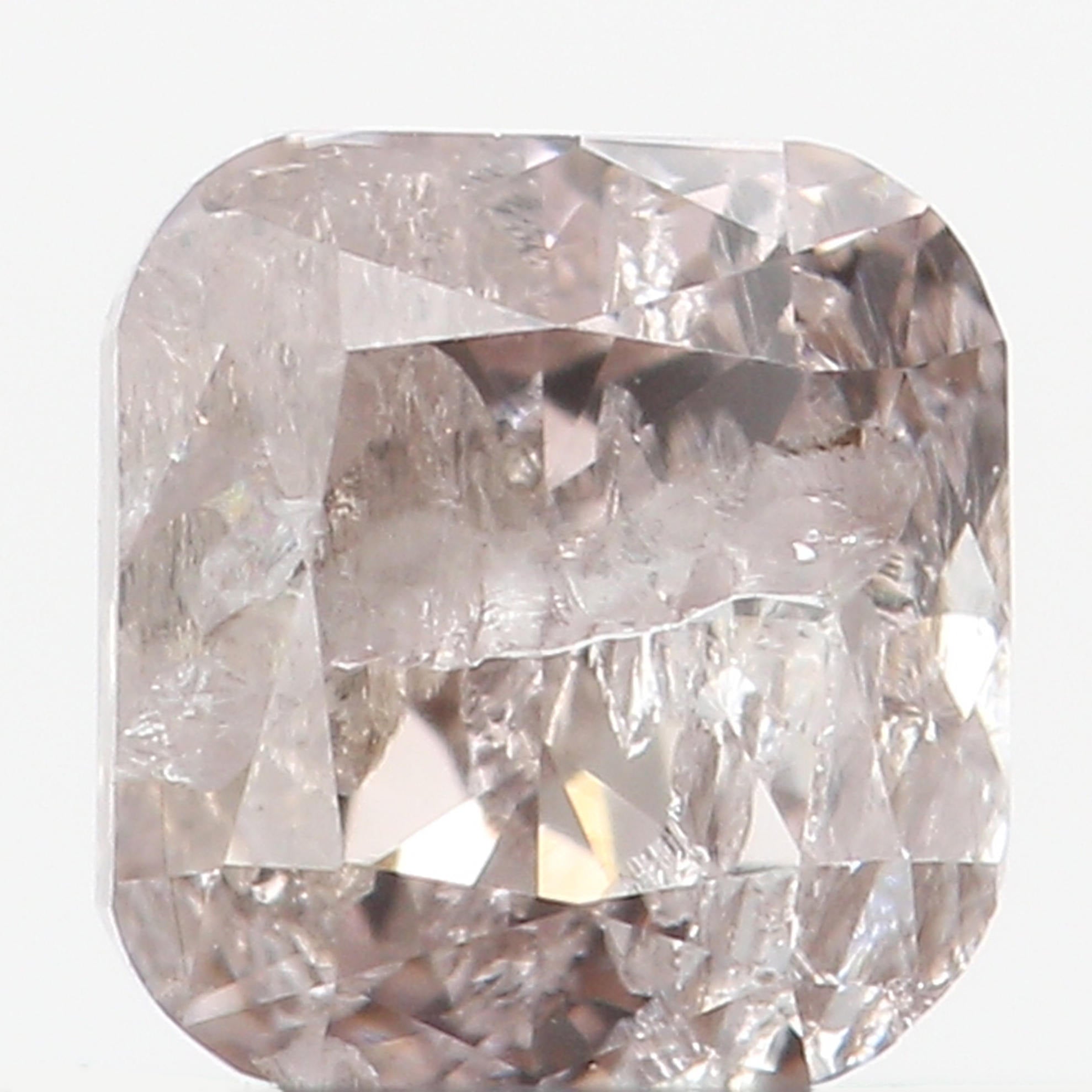 Natural Loose Diamond Cushion Brown Color I1 Clarity 3.60 MM 0.32 Ct KR907