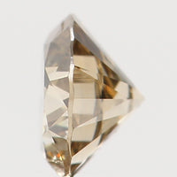 Natural Loose Diamond Round Yellow Brown Color SI1 Clarity 3.30 MM 0.14 Ct KR1345