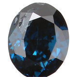 Natural Loose Diamond Oval Blue Color SI1 Clarity 3.20 MM 0.11 Ct KR924