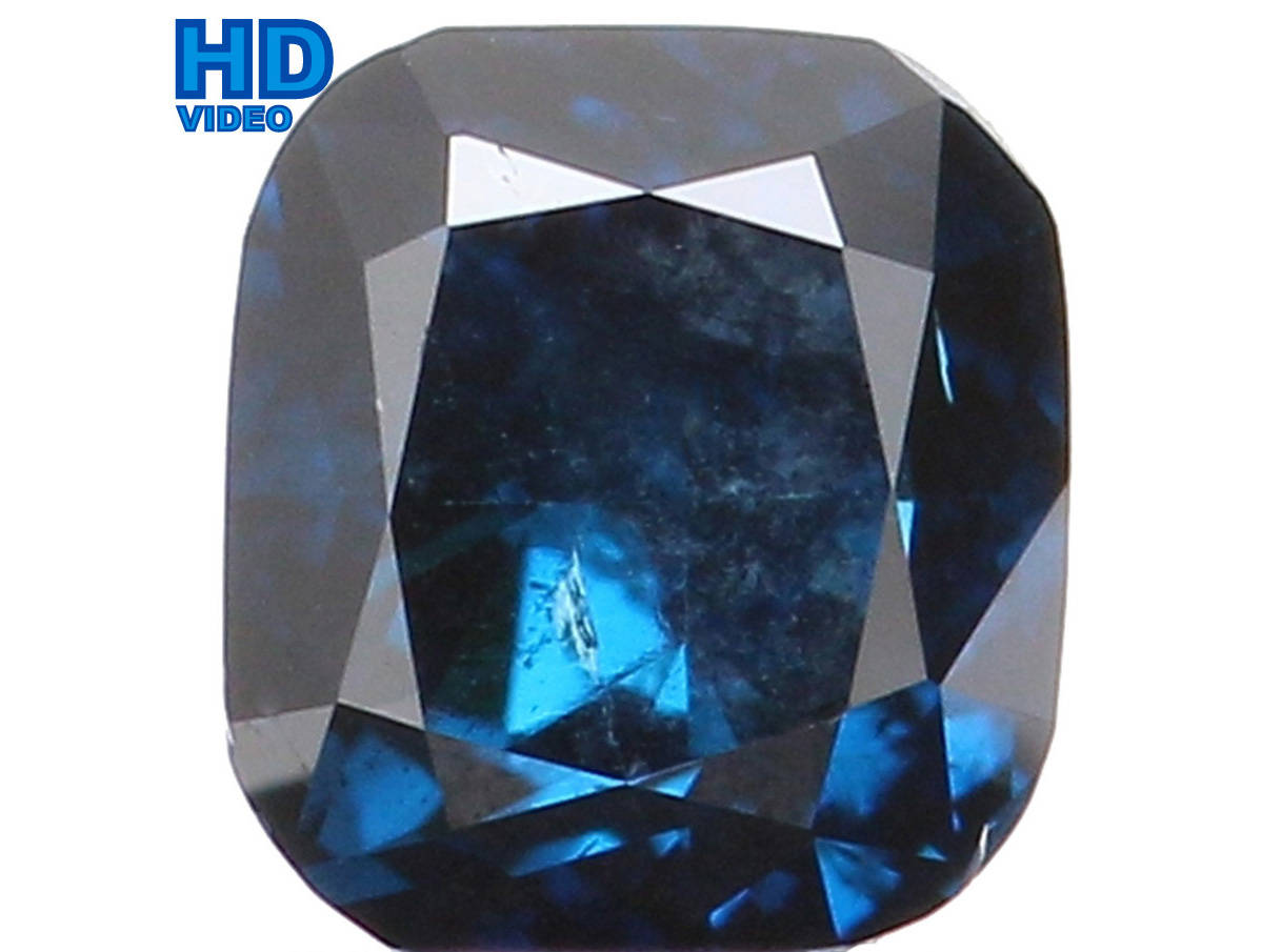 Natural Loose Diamond Cushion Blue Color SI2 Clarity 3.10 MM 0.16 Ct L5743