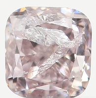 Natural Loose Diamond Cushion Light Brown Pink Color I2 Clarity 2.80 MM 0.16 Ct KR965