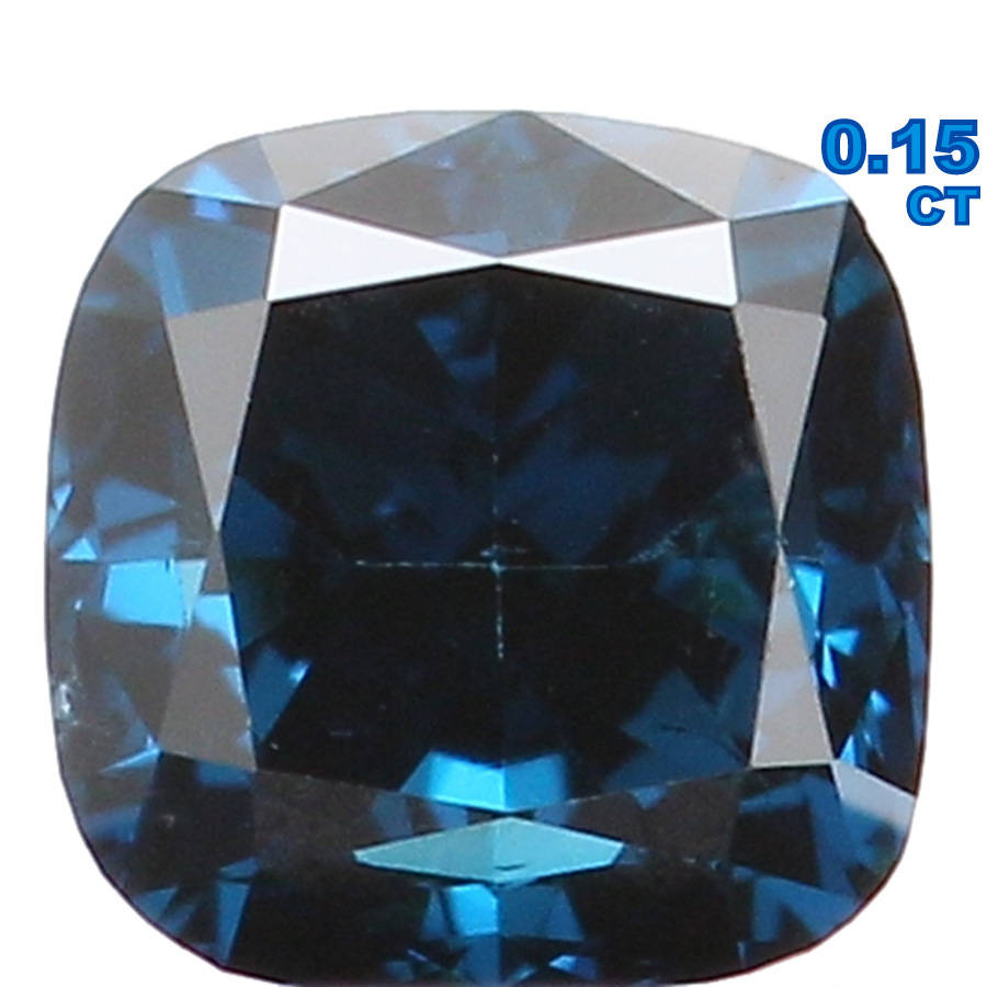 Natural Loose Diamond Cushion Blue Color VS1 Clarity 2.80 MM 0.15 Ct KR962