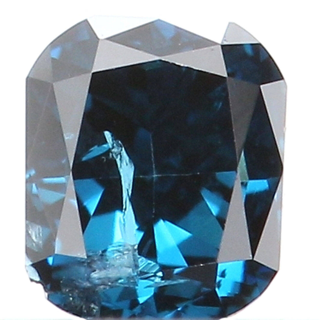 Natural Loose Diamond Cushion Blue Color SI2 Clarity 3.00 MM 0.13 Ct KR963