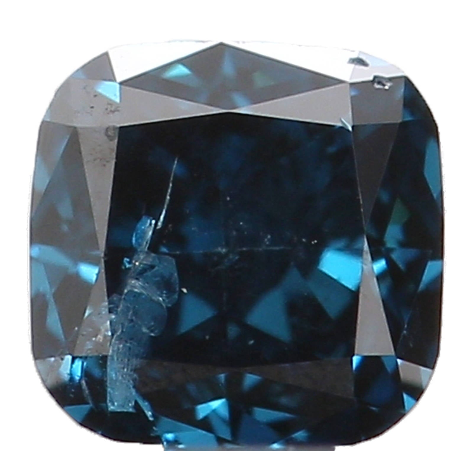 Natural Loose Diamond Cushion Blue Color I1 Clarity 3.00 MM 0.15 Ct KR985