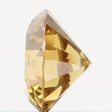 Natural Loose Diamond Round Fancy Dark Yellow Color I1 Clarity 3.20 MM 0.14 Ct L6434