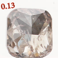 Natural Loose Diamond Cushion Brown Color I2 Clarity 2.80 MM 0.13 Ct KR986