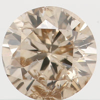 Natural Loose Diamond Round Brown Color I1 Clarity 3.80 MM 0.21 Ct L5939