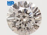Natural Loose Diamond Round Brown Color I1 Clarity 3.80 MM 0.20 Ct KR151
