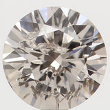 Natural Loose Diamond Round Brown Color I1 Clarity 3.80 MM 0.20 Ct KR151