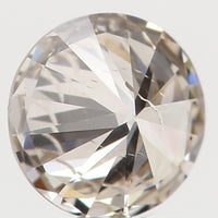 Natural Loose Diamond Round Brown Color I1 Clarity 3.80 MM 0.20 Ct KR151