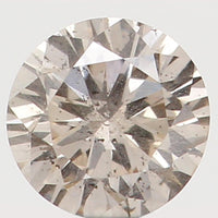 Natural Loose Diamond Round Brown Color I1 Clarity 2.80 MM 0.08 Ct L5885