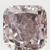 0.16 Ct Natural Loose Diamond, Cushion Diamond, Brown Diamond, Polished Diamond, Real Diamond, Rustic Diamond, Antique Diamond L4456