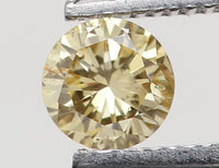 0.08 Ct Natural Loose Diamond, Orange Diamond, Yellow Diamond, Round Diamond, Round Brilliant Cut, Sparkling Diamond, Rustic Diamond L5154