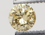 0.08 Ct Natural Loose Diamond, Orange Diamond, Yellow Diamond, Round Diamond, Round Brilliant Cut, Sparkling Diamond, Rustic Diamond L5154