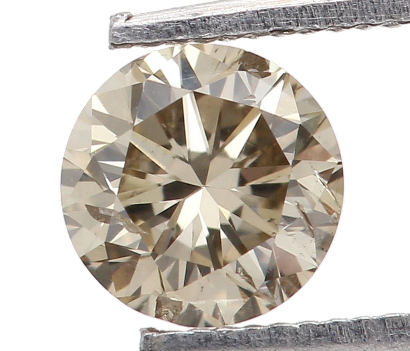 Natural Loose Diamond Round Brown Color I1 Clarity 3.60 MM 0.19 Ct L5442