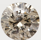 Natural Loose Diamond Round Brown Color I2 Clarity 3.80 MM 0.21 Ct KR801