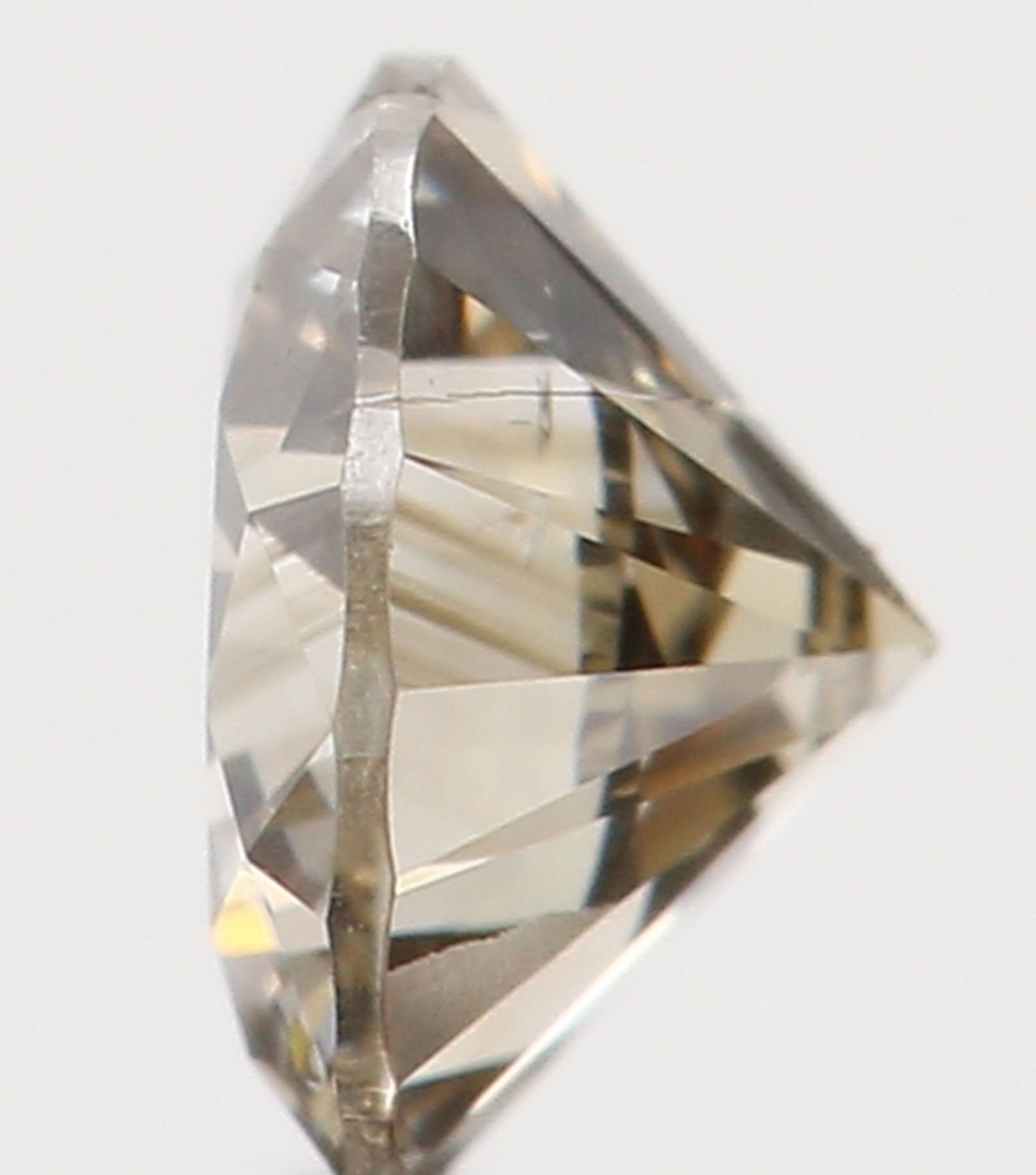 Natural Loose Diamond Round Brown Color I2 Clarity 3.80 MM 0.21 Ct KR801