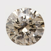 Natural Loose Diamond Round Brown Color I2 Clarity 3.80 MM 0.21 Ct KR801