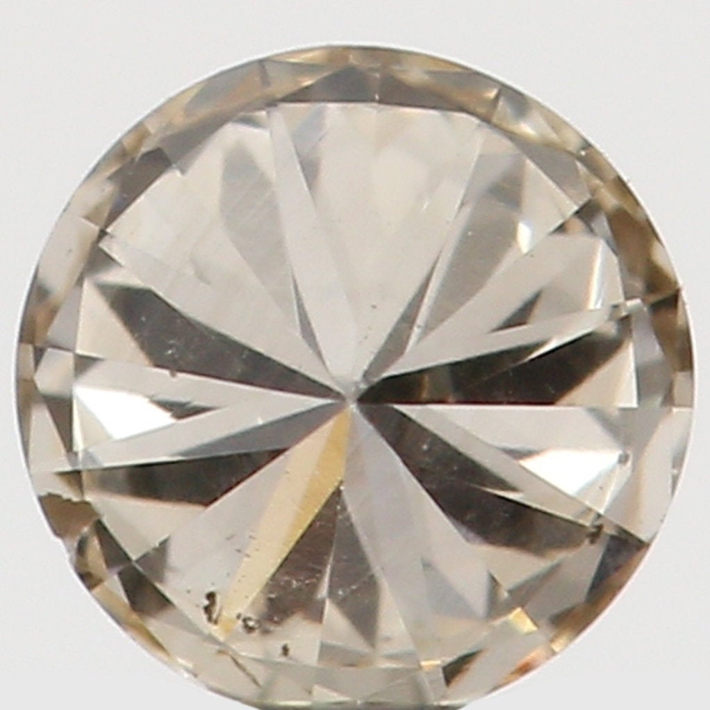 Natural Loose Diamond Round Brown Color SI2 Clarity 3.10 MM 0.12 Ct L5463