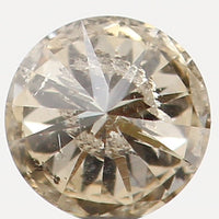 Natural Loose Diamond Round Brown Color I1 Clarity 3.00 MM 0.10 Ct L5462
