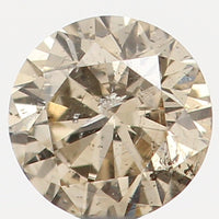 Natural Loose Diamond Round Brown Color I1 Clarity 3.00 MM 0.10 Ct L5462