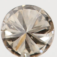 Natural Loose Diamond Round Brown Color I1 Clarity 3.20 MM 0.12 Ct KR805