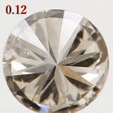 Natural Loose Diamond Round Brown Color I1 Clarity 3.20 MM 0.12 Ct KR805