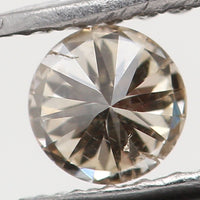 Natural Loose Diamond Round Brown Color I1 Clarity 3.20 MM 0.12 Ct KR805