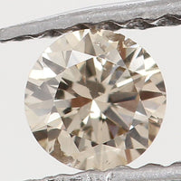 Natural Loose Diamond Round Brown Color I1 Clarity 3.20 MM 0.12 Ct KR805