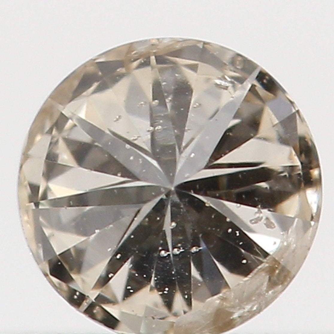 Natural Loose Diamond Round Brown Color I1 Clarity 3.30 MM 0.14 Ct L5473