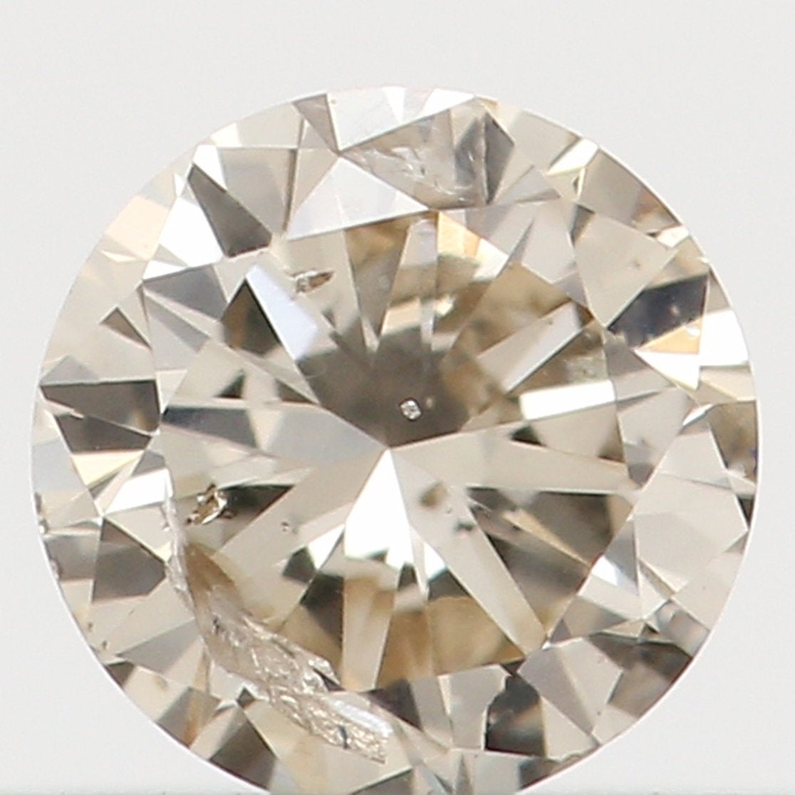 Natural Loose Diamond Round Brown Color I1 Clarity 3.30 MM 0.14 Ct L5473