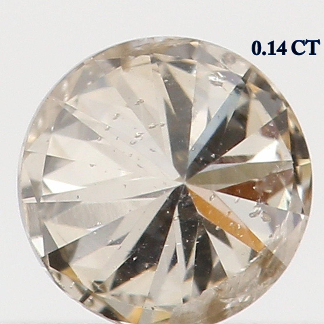 Natural Loose Diamond Round Brown Color I1 Clarity 3.30 MM 0.14 Ct L5473