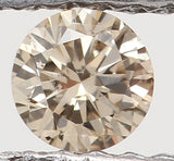 Natural Loose Diamond Round Brown Color SI1 Clarity 2.80 MM 0.09 Ct KR828